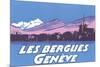 Les Berguies Geneve Poster-null-Mounted Art Print