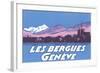 Les Berguies Geneve Poster-null-Framed Art Print