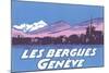 Les Berguies Geneve Poster-null-Mounted Art Print