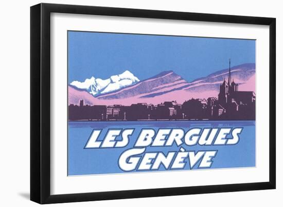 Les Berguies Geneve Poster-null-Framed Art Print