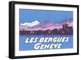 Les Berguies Geneve Poster-null-Framed Art Print