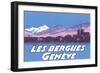 Les Berguies Geneve Poster-null-Framed Art Print