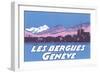 Les Berguies Geneve Poster-null-Framed Art Print