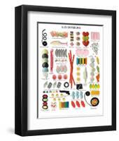 Les Bonbons-null-Framed Art Print