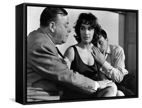 LES BONNES FEMMES (The Good Times Girls) by Claude Chabrol with Albert Dinan, Bernadette Lafont and-null-Framed Stretched Canvas