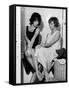 LES BONNES FEMMES (The Good Times Girls) by Claude Chabrol with Bernadette Lafont and Stephane Audr-null-Framed Stretched Canvas