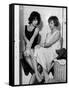 LES BONNES FEMMES (The Good Times Girls) by Claude Chabrol with Bernadette Lafont and Stephane Audr-null-Framed Stretched Canvas