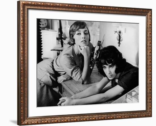 LES BONNES FEMMES (The Good Times Girls) by Claude Chabrol with Stephane Audran and Bernadette Lafo-null-Framed Photo