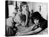 LES BONNES FEMMES (The Good Times Girls) by Claude Chabrol with Stephane Audran and Bernadette Lafo-null-Stretched Canvas