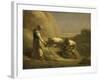 Les Botteleurs de foin-Jean-Fran?ois Millet-Framed Giclee Print