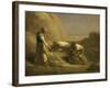 Les Botteleurs de foin-Jean-Fran?ois Millet-Framed Giclee Print