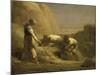 Les Botteleurs de foin-Jean-Fran?ois Millet-Mounted Giclee Print