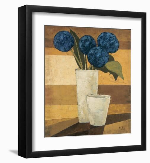 Les Boules Bleues-Karsten Kirchner-Framed Art Print