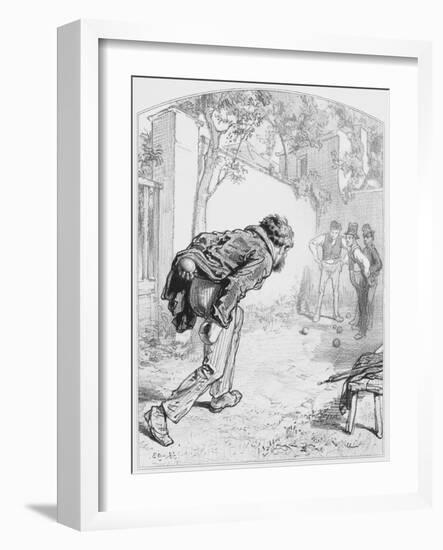 Les Boules, Plate 11 from Les Toquades, 1858-Paul Gavarni-Framed Giclee Print
