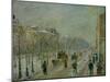 Les Boulevards exterieurs, effet de neige, 1879. Paris, Boulevards exterieurs in the snow.-Camille Pissarro-Mounted Giclee Print