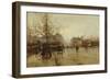 Les Boulevards, Paris-Eugene Galien-Laloue-Framed Premium Giclee Print