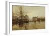 Les Boulevards, Paris-Eugene Galien-Laloue-Framed Premium Giclee Print