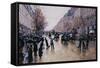 Les Boulevards-Jean Béraud-Framed Stretched Canvas