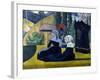 Les Bretonnes aux ombrelles-Emile Bernard-Framed Giclee Print