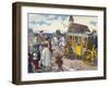 'Les Carrosses à cinq sols' : French public carriages-Eugene Courboin-Framed Giclee Print