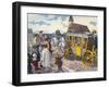 'Les Carrosses à cinq sols' : French public carriages-Eugene Courboin-Framed Giclee Print