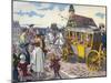 'Les Carrosses à cinq sols' : French public carriages-Eugene Courboin-Mounted Giclee Print