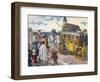 'Les Carrosses à cinq sols' : French public carriages-Eugene Courboin-Framed Giclee Print