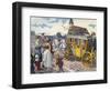 'Les Carrosses à cinq sols' : French public carriages-Eugene Courboin-Framed Giclee Print