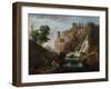 Les cascatelles de Tivoli-Claude Joseph Vernet-Framed Giclee Print