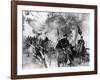 Les Cavaliers THE HORSE SOLDIERS by John Ford with John Wayne, 1959 (b/w photo)-null-Framed Photo