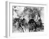 Les Cavaliers THE HORSE SOLDIERS by John Ford with John Wayne, 1959 (b/w photo)-null-Framed Photo