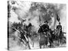 Les Cavaliers THE HORSE SOLDIERS by John Ford with John Wayne, 1959 (b/w photo)-null-Stretched Canvas