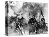Les Cavaliers THE HORSE SOLDIERS by John Ford with John Wayne, 1959 (b/w photo)-null-Stretched Canvas