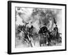 Les Cavaliers THE HORSE SOLDIERS by John Ford with John Wayne, 1959 (b/w photo)-null-Framed Photo