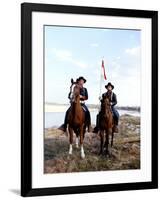 Les Cavaliers THE HORSE SOLDIERS by John Ford with John Wayne, 1959 (photo)-null-Framed Photo