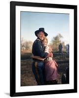 Les Cavaliers THE HORSE SOLDIERS by John Ford with John Wayne and Constance Towers, 1959 (photo)-null-Framed Photo