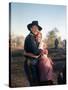 Les Cavaliers THE HORSE SOLDIERS by John Ford with John Wayne and Constance Towers, 1959 (photo)-null-Stretched Canvas
