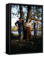 Les Cavaliers THE HORSE SOLDIERS by John Ford with John Wayne, Constance Towers and William Holden,-null-Framed Stretched Canvas