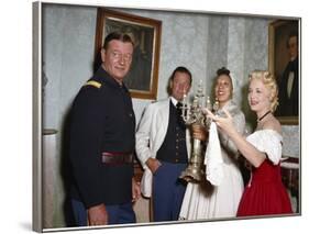 Les Cavaliers THE HORSE SOLDIERS by John Ford with John Wayne, William Holden, Althea Gibson and Co-null-Framed Photo