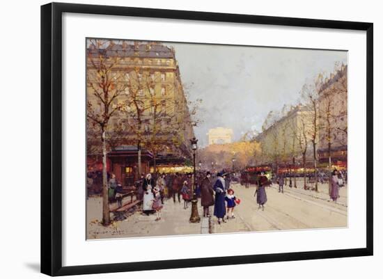 Les Champs Elysees, Paris-Eugene Galien-Laloue-Framed Giclee Print