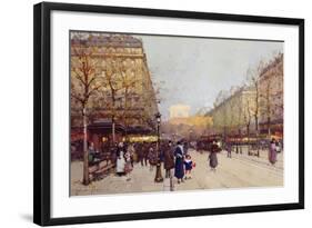 Les Champs Elysees, Paris-Eugene Galien-Laloue-Framed Giclee Print