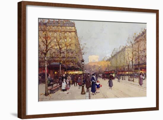 Les Champs Elysees, Paris-Eugene Galien-Laloue-Framed Giclee Print