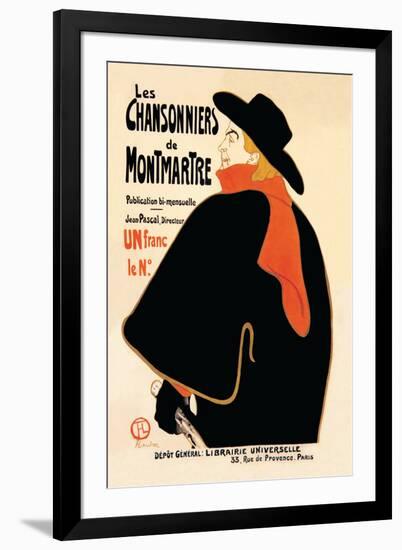 Les Chansonniers de Montmartre-Henri de Toulouse-Lautrec-Framed Art Print