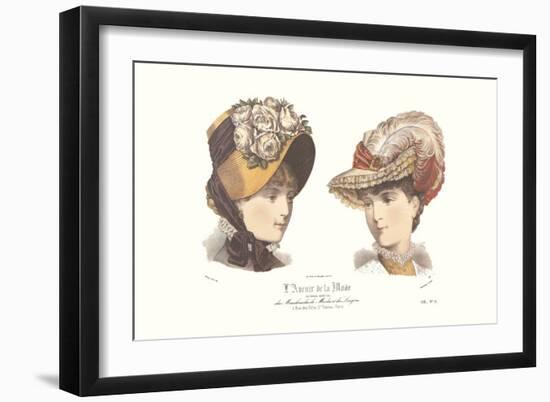 Les Chapeaux, l'Avenir de la Mode-null-Framed Art Print