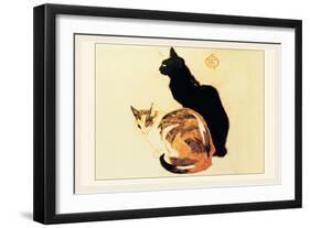 Les Chats-Théophile Alexandre Steinlen-Framed Art Print