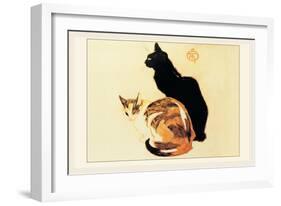 Les Chats-Théophile Alexandre Steinlen-Framed Art Print