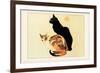 Les Chats-Théophile Alexandre Steinlen-Framed Art Print