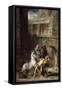 Les Chevaux de Diomede-Gustave Moreau-Framed Stretched Canvas