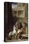 Les Chevaux de Diomede-Gustave Moreau-Stretched Canvas