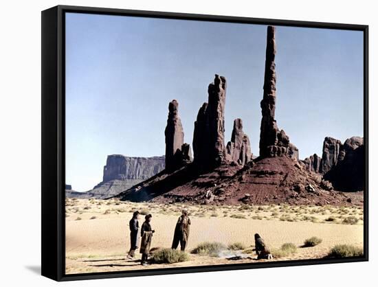 Les Cheyennes CHEYENNE AUTUMN by JohnFord, 1964 (photo)-null-Framed Stretched Canvas